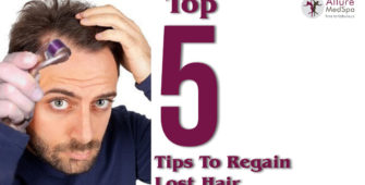 tips of regian lost hair at allure Medspa