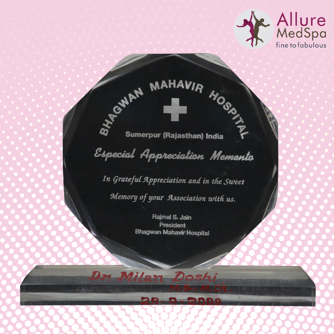 Bhagwan Mahavir Hospital - Especial Appreciation Memento, 28th August 2008