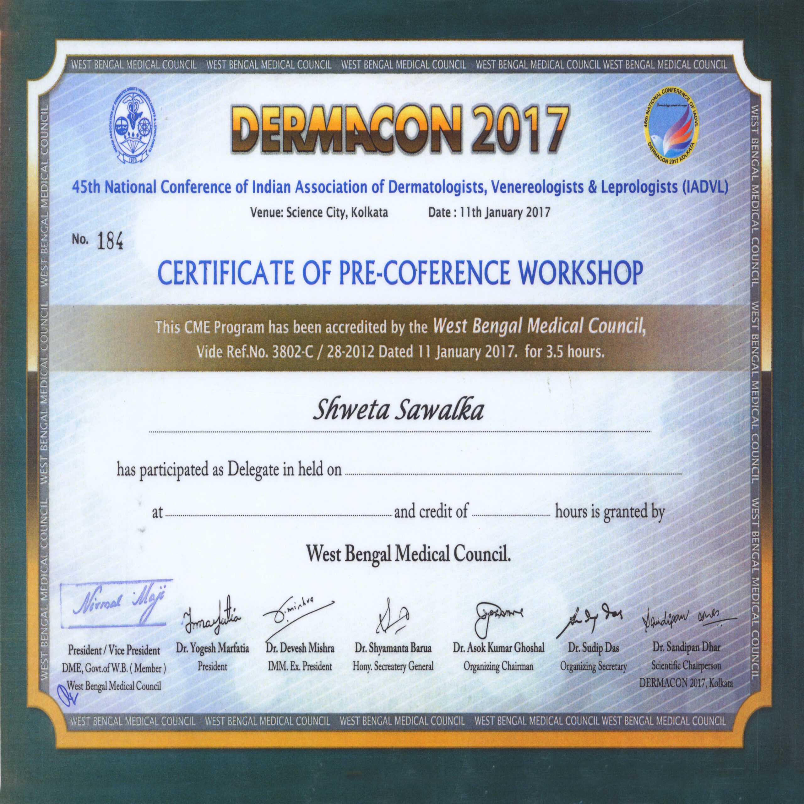 45th National conference of IADVL 2017
