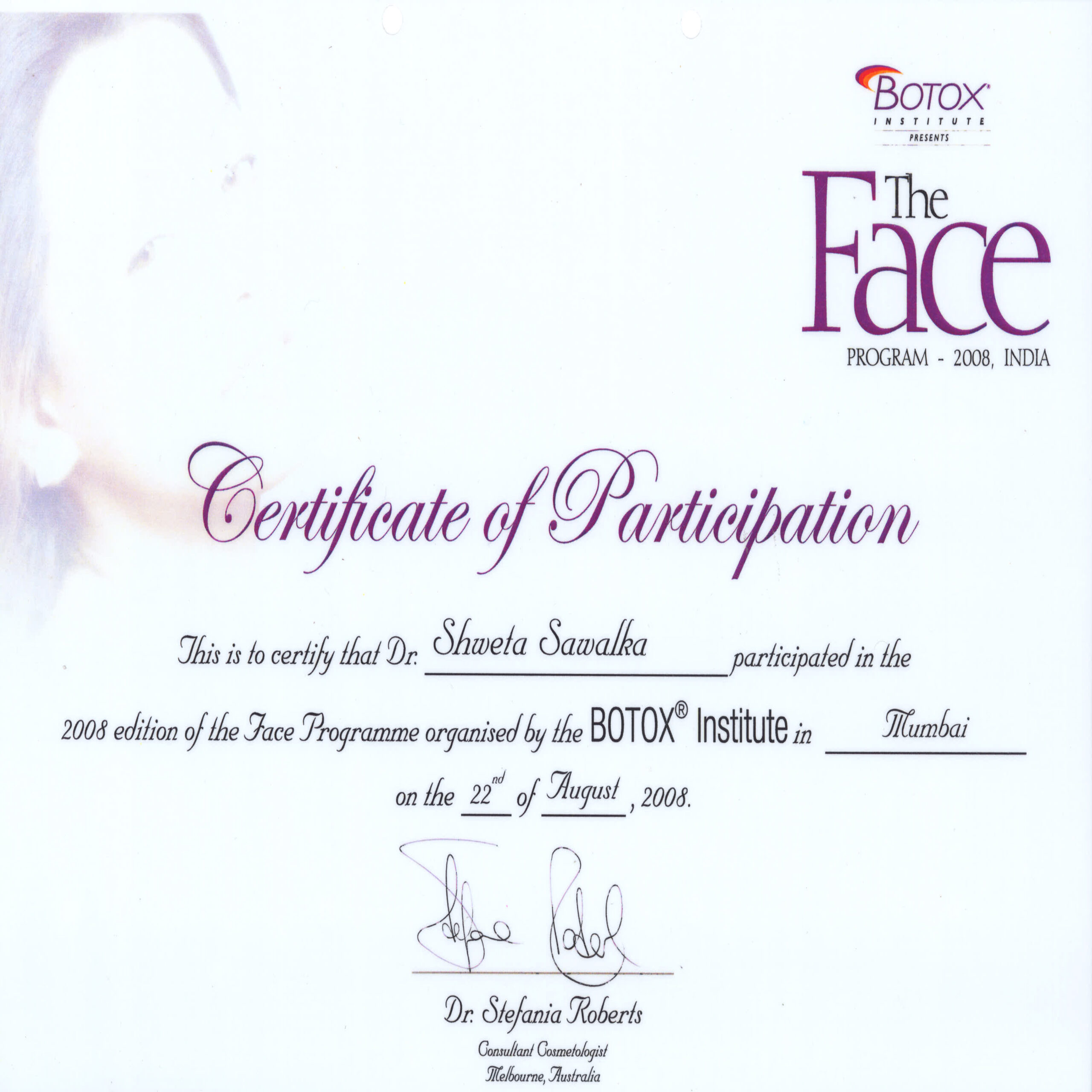 Botox Institute - The Face Program 2008