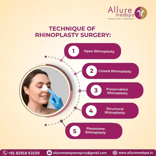 Techniques of rhinoplasty surgery