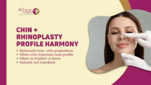 CHIN AUGMENTATION + RHINOPLASTY sURGERYPROFILE HARMONY