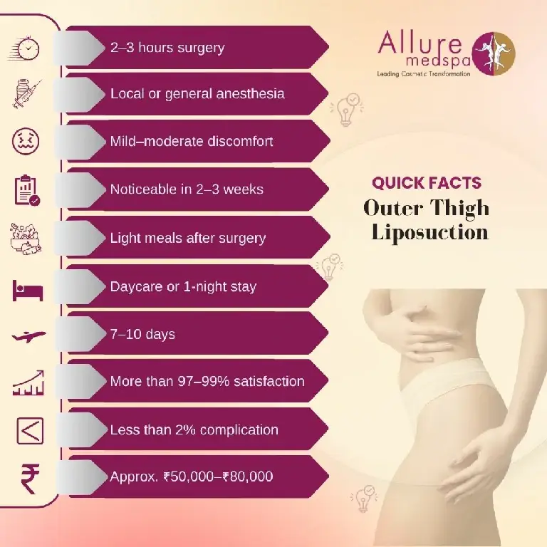 Quick Facts About Outer Thigh Liposuction in Mumbai, India